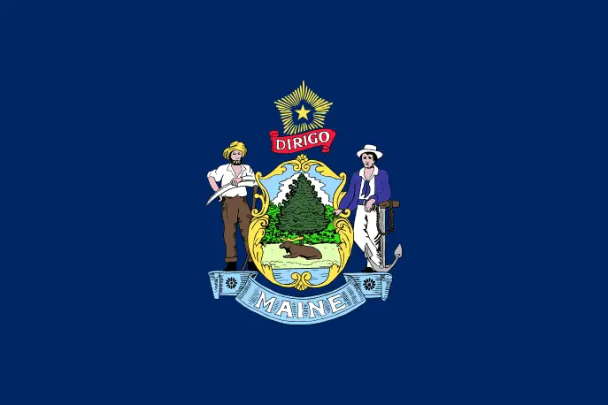 Maines flagga