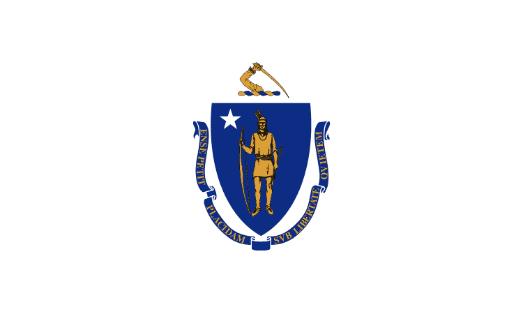 Massachusetts flagga