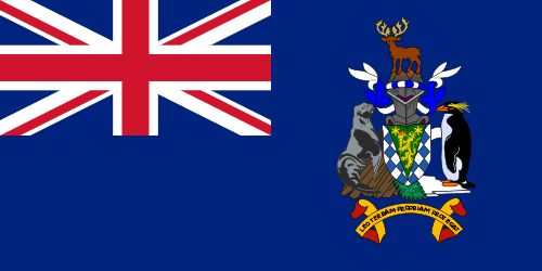 Sydgeorgien och Sydsandwichöarnas flagga